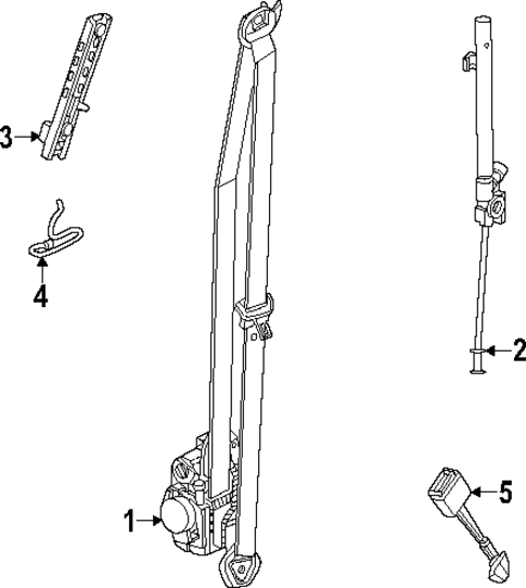 Front Seat Belts for 2024 Porsche Macan #0