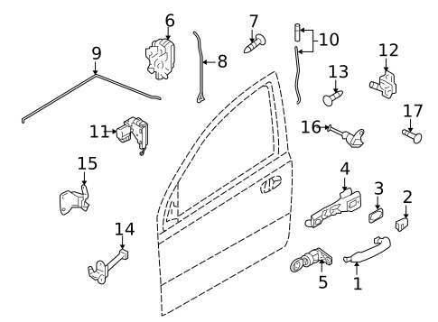 Lock & Hardware for 2009 Chevrolet Aveo #0