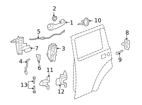 Lock & Hardware for 2008 Dodge Nitro #1