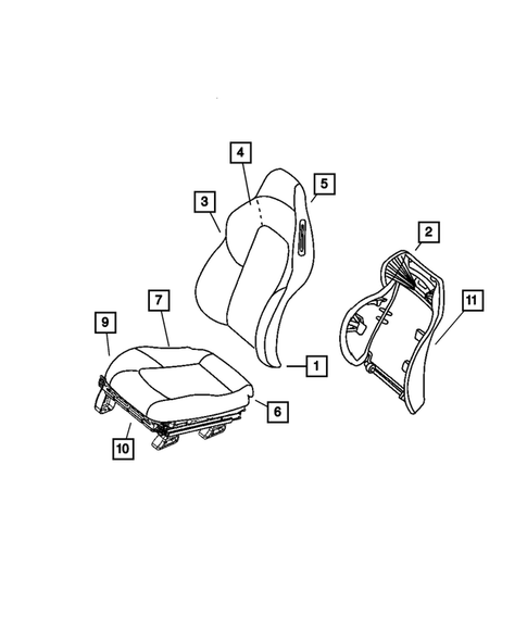 Front Seats for 2006 Chrysler Crossfire #2