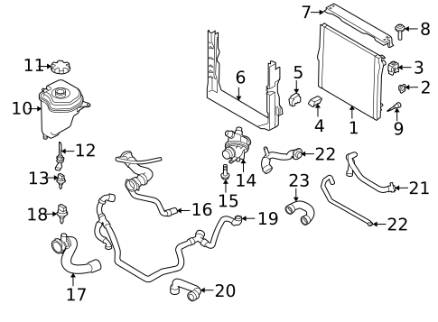 Condenser, Compressor & Lines for 2007 BMW X5 #2