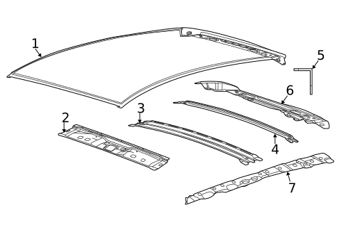 Roof & Components for 2017 Ford Focus #2