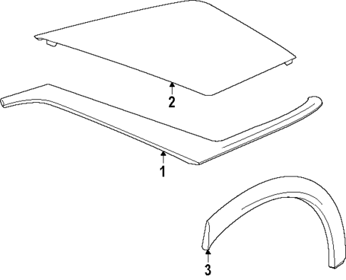 Exterior Trim - Quarter Panel for 2025 Cadillac ESCALADE IQ #0