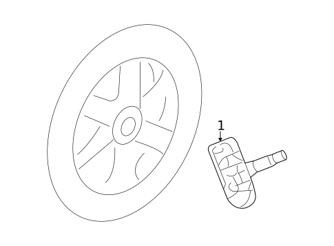 Tire Pressure Monitor Components for 2010 Chrysler Sebring #0