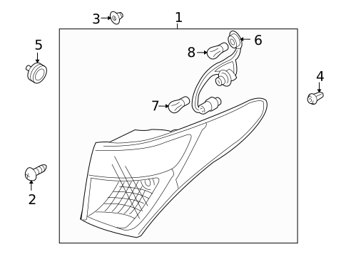 Tail Lamps for 2011 Hyundai Veracruz #0