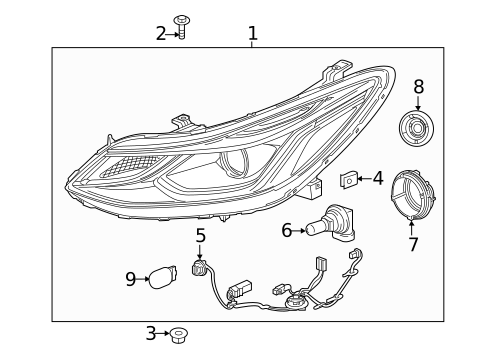 Headlamp Components for 2019 Chevrolet Silverado 1500 #20