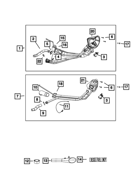 Fuel Tank Filler Tube for 2025 Ram 2500 #0