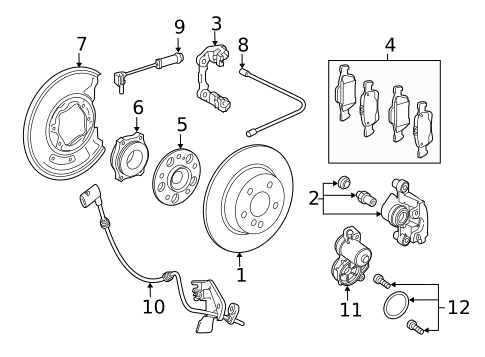 Anti-Lock Brakes for 2015 Mercedes-Benz GLK 250 #2