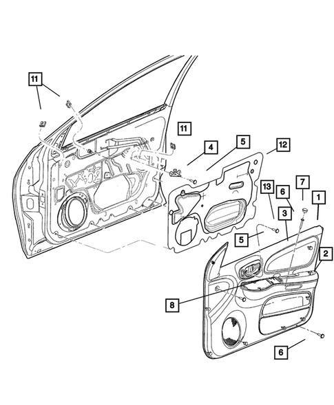Door Trim Panels for 2001 Dodge Neon #0
