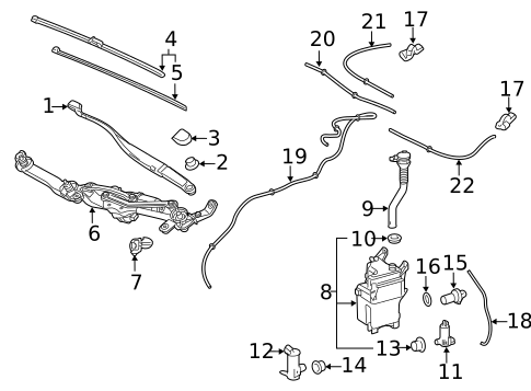Wipers for 2020 Lexus RX450h #0