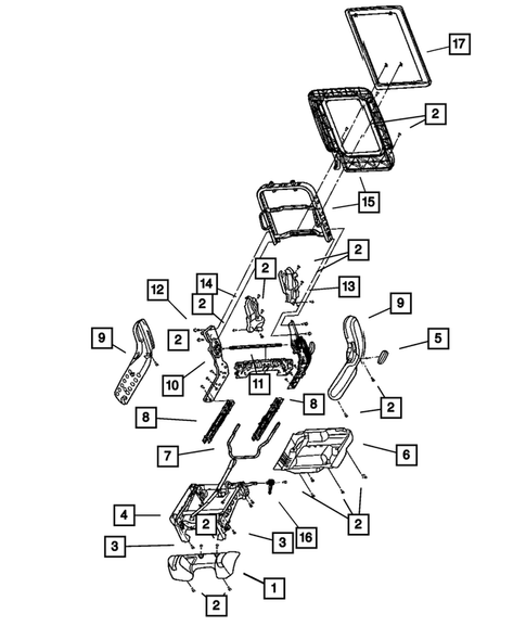 Adjusters, Covers, Shields and Risers for 2004 Chrysler Pacifica #1