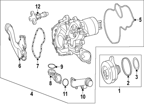 Water Pump for 2024 Mercedes-Benz S63 AMG E Performance #0