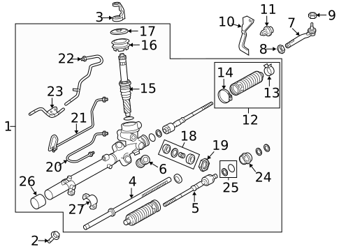 Steering Gear & Linkage for 2014 Mazda MX-5 Miata #0