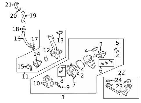 Water Pump for 2022 Porsche 718 Spyder #1