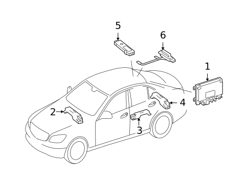 Keyless Entry Components for 2014 Mercedes-Benz C63 AMG #1