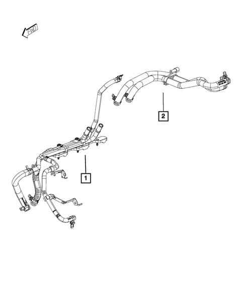 Air Conditioner and Heater Plumbing for 2016 Ram 3500 #5