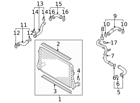 Intercooler for 2006 Volkswagen Jetta #0