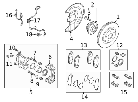 Brake Components for 2020 Mitsubishi Eclipse Cross #0