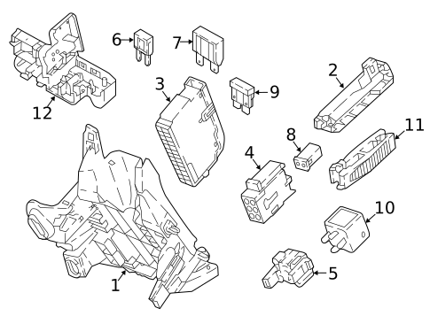 Fuse & Relay for 2023 Audi Q5 PHEV #0