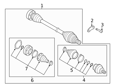Drive Axles for 2019 Audi A3 #1