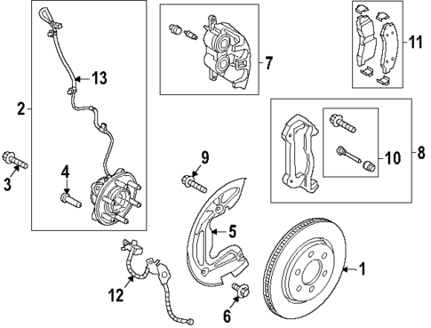 Front Brakes for 2025 Lincoln Navigator #0