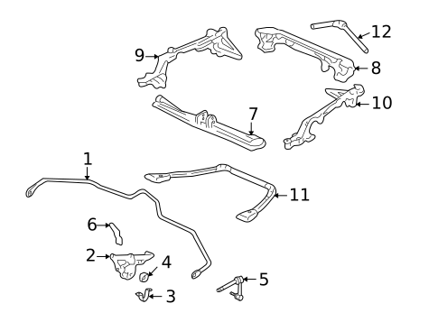 Stabilizer Bar & Components for 2002 Acura NSX #0