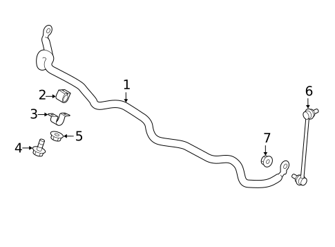 Stabilizer Bar & Components for 2020 Subaru Ascent #0