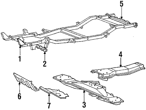 Frame & Components for 1988 Dodge Raider #0