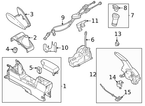 Center Console for 2021 Nissan Versa #1