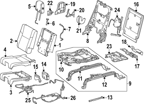 Third Row Seats for 2023 Toyota Sequoia #3