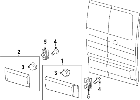 Exterior Trim - Side Door for 2024 Ford Transit-350 #0