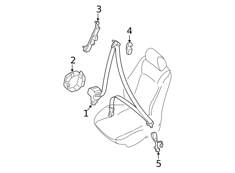 Seat Belt for 2006 Mazda 6 #0