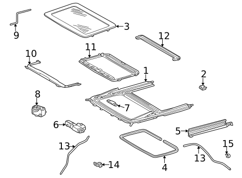 Sunroof for 2002 Mercedes-Benz ML500 #0
