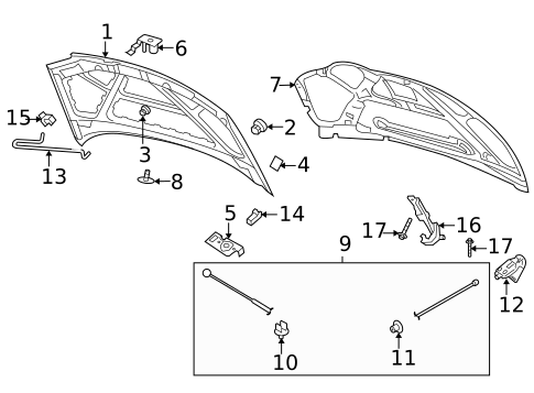 Hood & Components for 2007 Chevrolet Aveo5 #0
