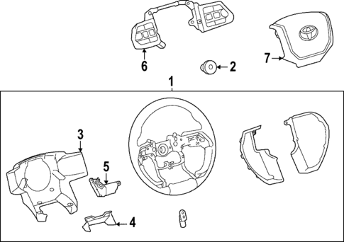 Steering Wheel & Trim for 2024 Toyota Tundra #0