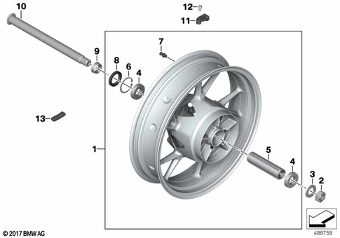 Wheels with Bearings for 2024 BMW-Motorrad F 900 XR #0