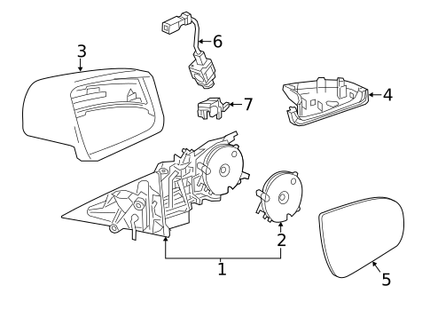 Outside Mirrors for 2013 Mercedes-Benz S350 #3
