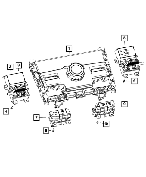 Gearshift Controls and Related Parts for 2023 Jeep Grand Cherokee L #1