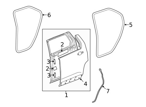 Door & Components for 2010 GMC Terrain #0
