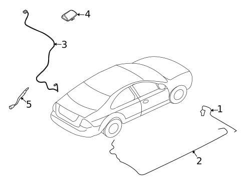 Antenna & Radio for 2006 Lincoln Zephyr #1