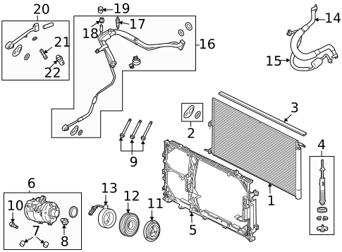 Condenser, Compressor & Lines for 2010 Ford F-150 #0