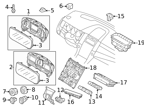 Controls for 2019 Ford Taurus #0