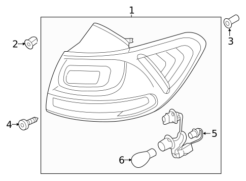 Tail Lamps for 2016 Kia Sorento #1