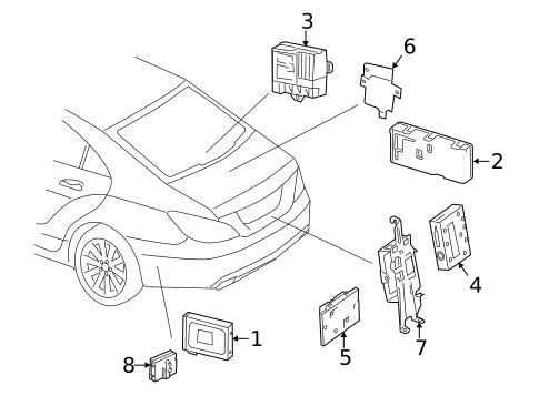 CONTROL COMPONENTS for 2017 Mercedes-Benz CLS63 AMG S #1