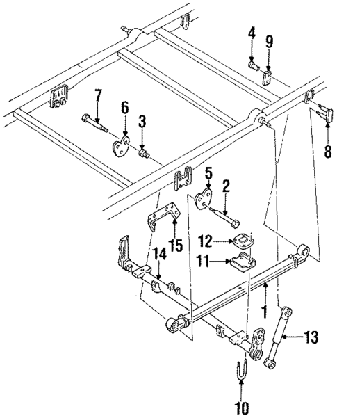 Rear Suspension for 1994 Mercury Villager #0