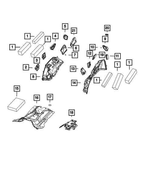 Carpets, Floor Mats, Load Floor, and Silencers for 2023 Jeep Grand Wagoneer #0