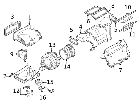 Blower Motor & Fan for 2012 Nissan LEAF #0