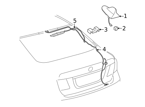 Antenna & Radio for 2007 Lexus LS460 #0