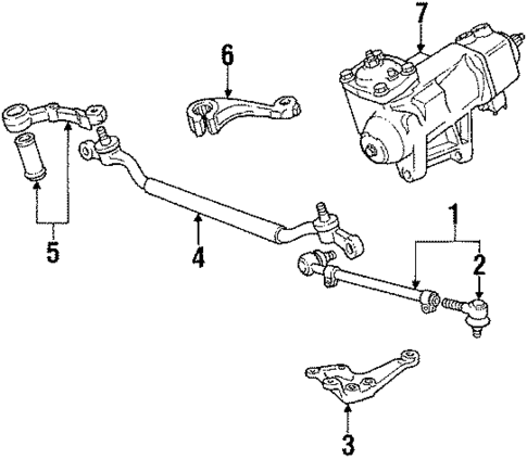 Steering Gear & Linkage for 1993 BMW 525iT #1