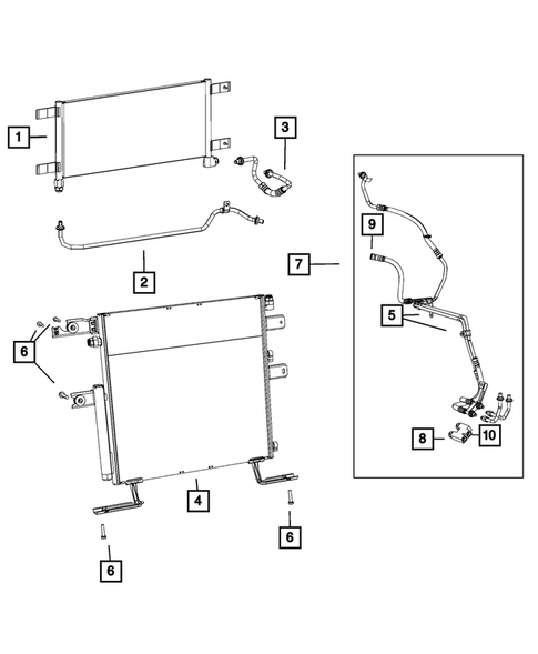 Transmission Oil Cooler, and Lines for 2013 Ram 3500 #0